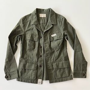 never worn True Religion jacket, green, xs